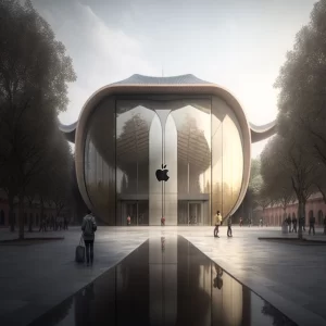 يلتقي متجر Apple Store الياباني "Nihon Kenchiku" (اليابان)