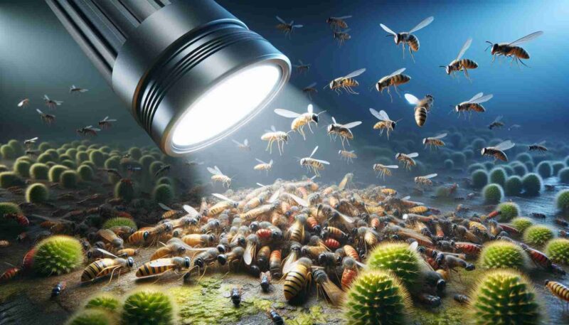 تأثير إضاءة LED على حياة الحشرات