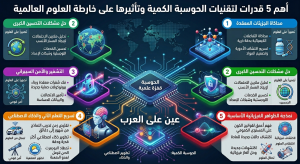 أهم 5 قدرات لتقنيات الحوسبة الكمية وتأثيرها على خارطة العلوم العالمية