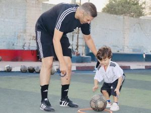 من تدريبات الأطفال في أكاديمية روما أكاديمي بحلوان