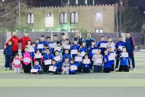من أحد فعاليات من تدريبات الأطفال في روما أكاديمي بحلوان